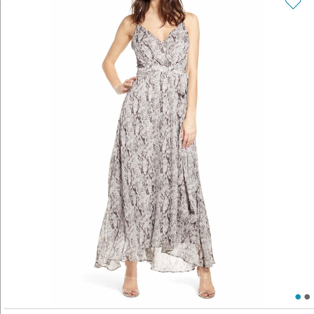 ASTR snake skin maxi dress